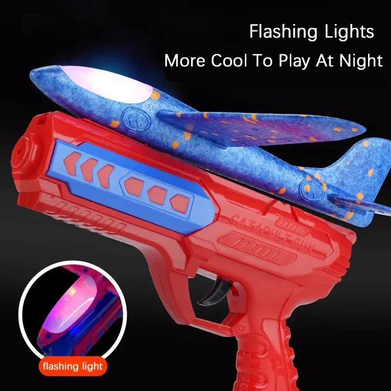 LED Flying Airplane Launcher