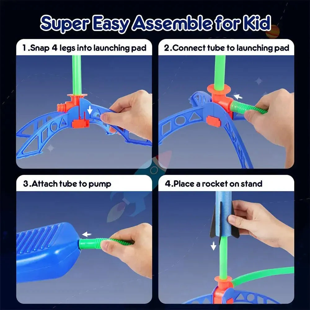 Outdoor Stomp Rocket Launcher Game for Kids