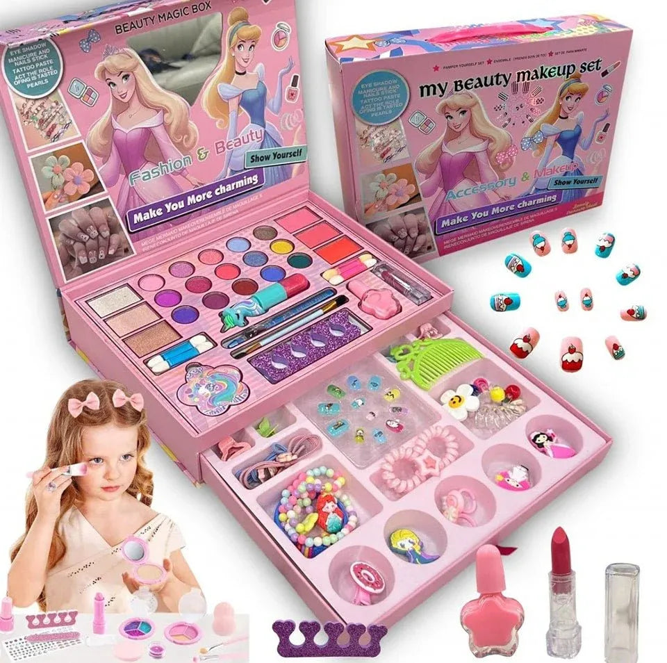 Princess Beauty Makeup Set for Girls - Ideal Gift for Creative Play