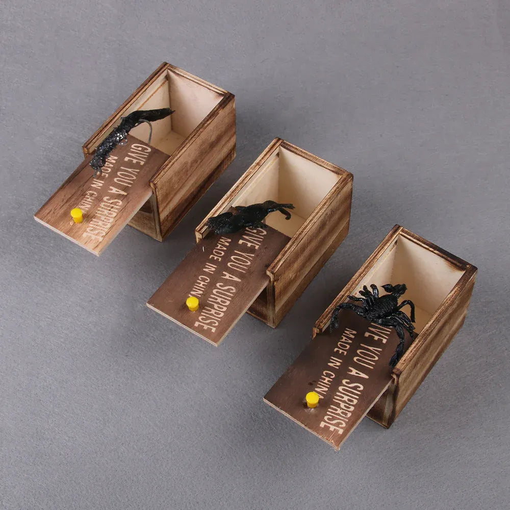 Funny Prank Wooden Box Toy (Random Character)