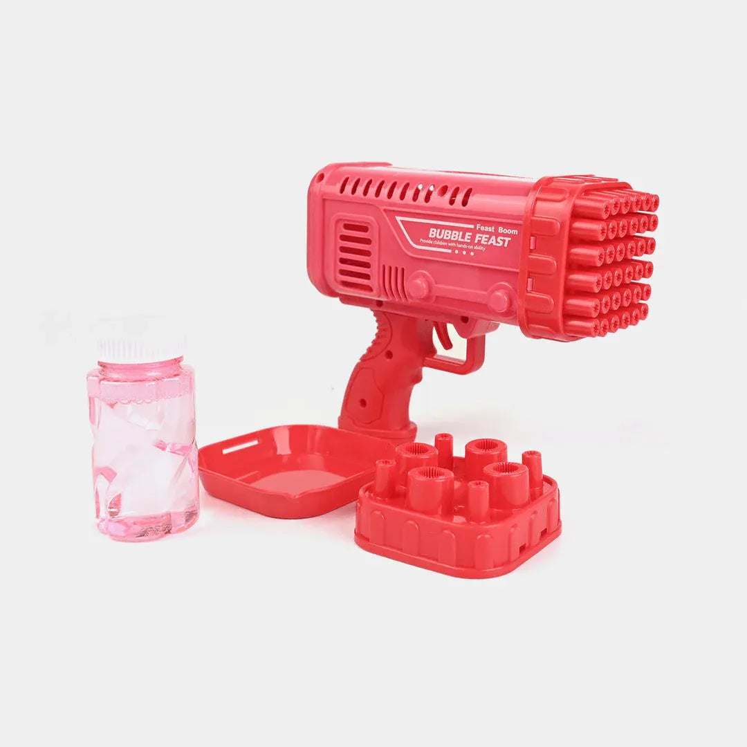 36-Hole Bubble Gun Bazooka for Kids – Automatic Bubble Blaster for Outdoor Party Fun