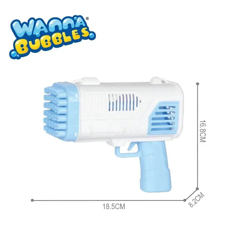 36-Hole Bubble Gun Bazooka for Kids – Automatic Bubble Blaster for Outdoor Party Fun