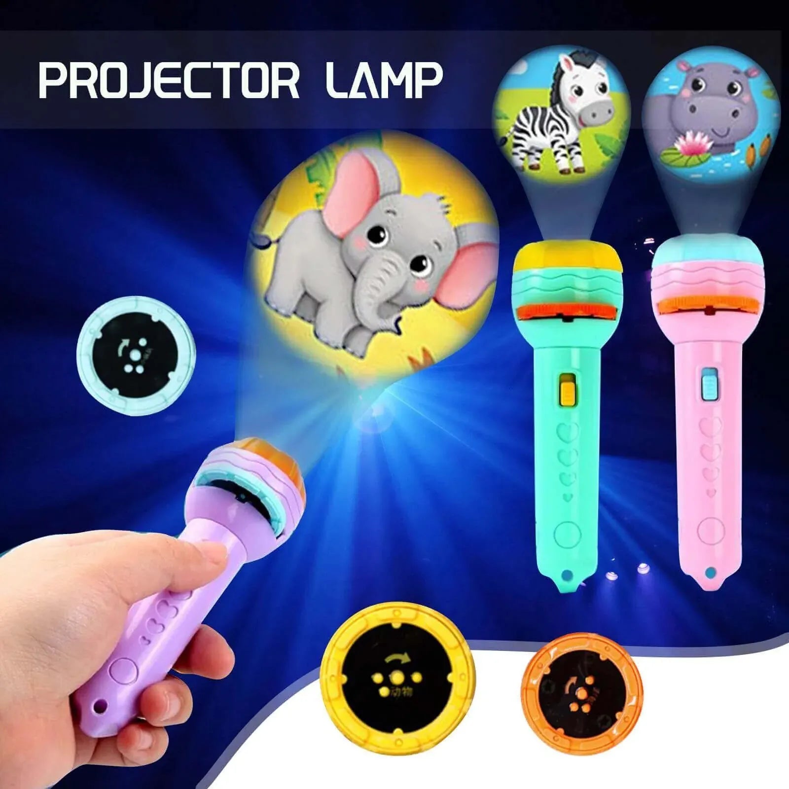 Projector Flashlight for Kids - 1 Disc